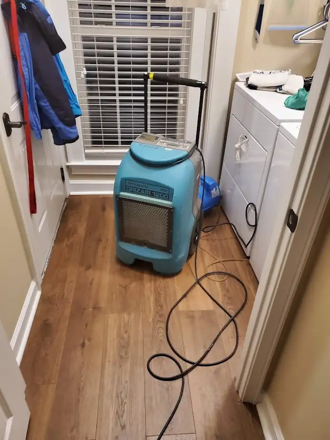 Commercial dehumidifier deployed for Flood Damage Cleanup in Euless